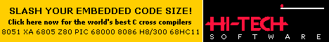 Slash your embedded code size with HI-TECH C compilers!